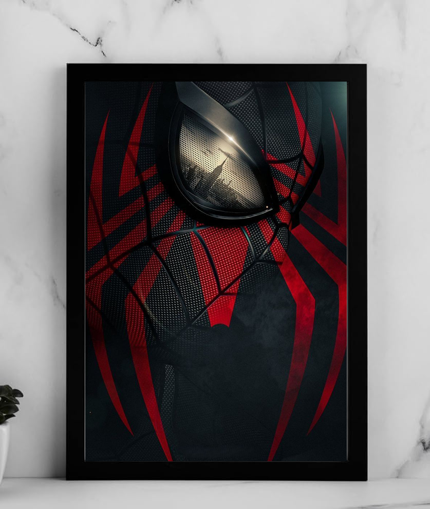 Spiderman A4 Wall Poster Framed & Frameless – Marvel Wall Art