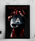 Iron Man vs Captain America – Civil War A4 Wall Poster Framed & Frameless