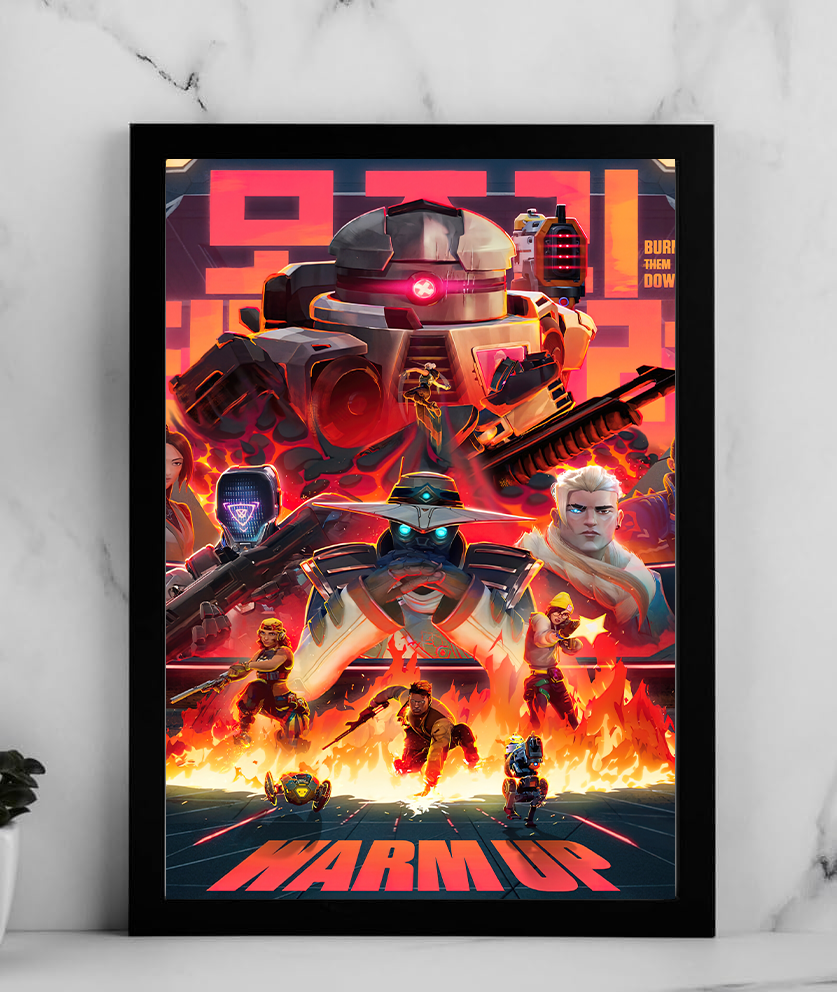 Valorant Warm Up A4 Poster – Framed & Frameless