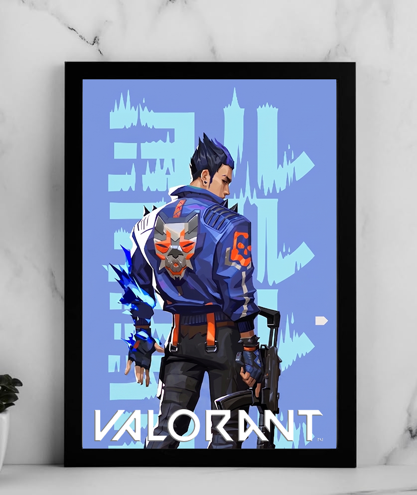 Yoru – Valorant Agent Poster | A4  – Framed & Frameless