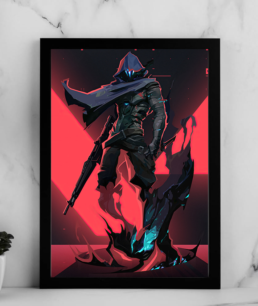 Omen – Valorant Agent Poster | A4  – Framed & Frameless