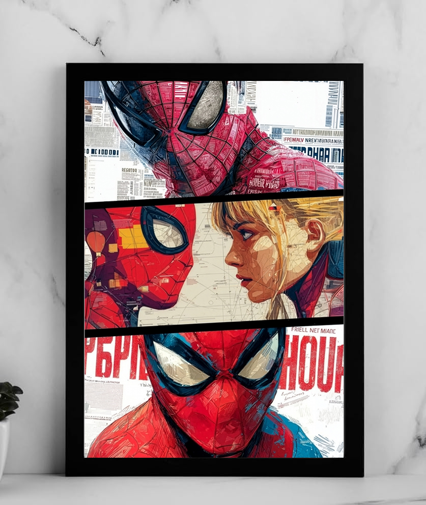Spider-Man & Gwen Comic Panel Wall Poster