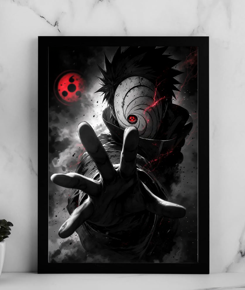 Obito Uchiha – Sharingan Dark Poster
