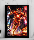 The Flash – Anime Neon City Poster
