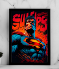Superman – Comic Grunge Art Poster