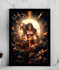 Wonder Woman – Golden Light Anime Poster