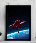 Superman Above Earth Poster