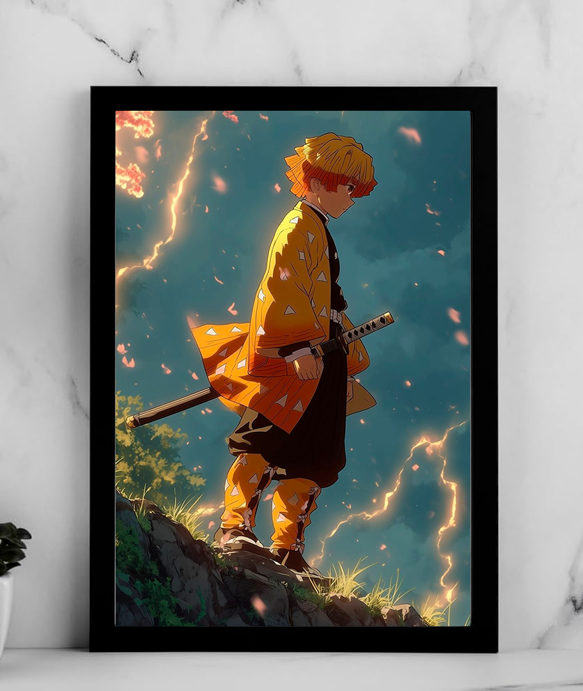 Zenitsu Thunder Cliffs Poster