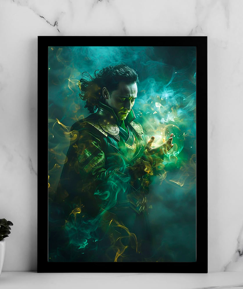 Loki God of Mischief Sorcery Poster