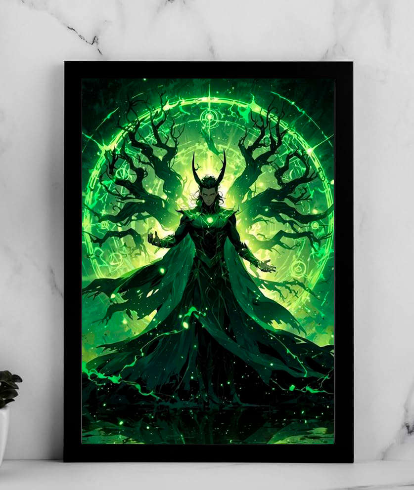 Loki Dark Sorcerer Anime Poster