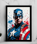 Captain America Comic Portrait Poster