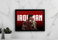 Iron Man Bold Red Typography Poster