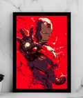 Iron Man Repulsor Blast Anime Poster
