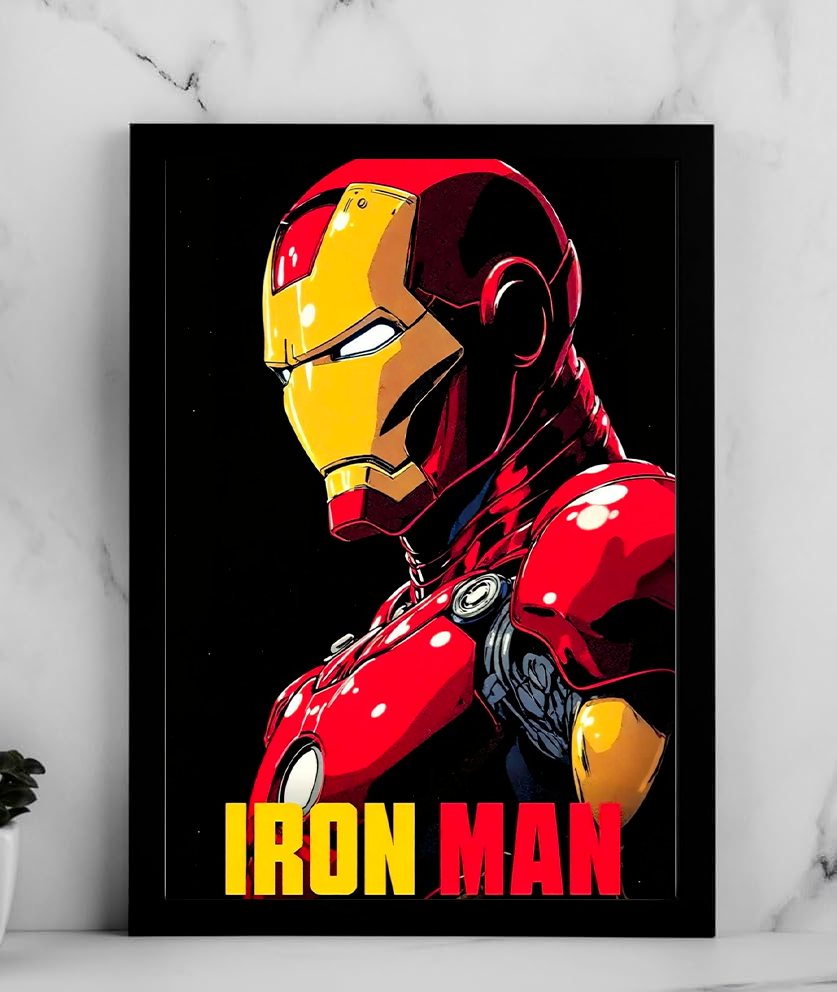 Iron Man Anime Profile Poster