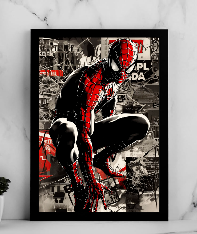 Spider-Man Urban Collage Poster