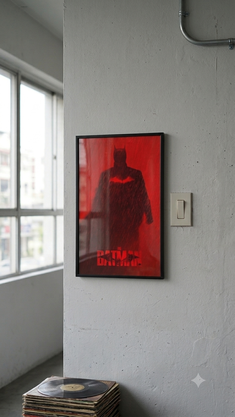 Batman A4 Wall Poster Framed & Frameless – Dark Knight Wall Art