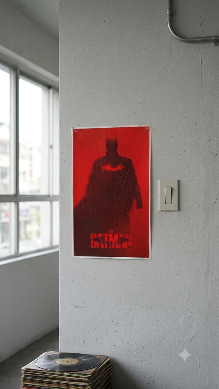 Batman A4 Wall Poster Framed & Frameless – Dark Knight Wall Art