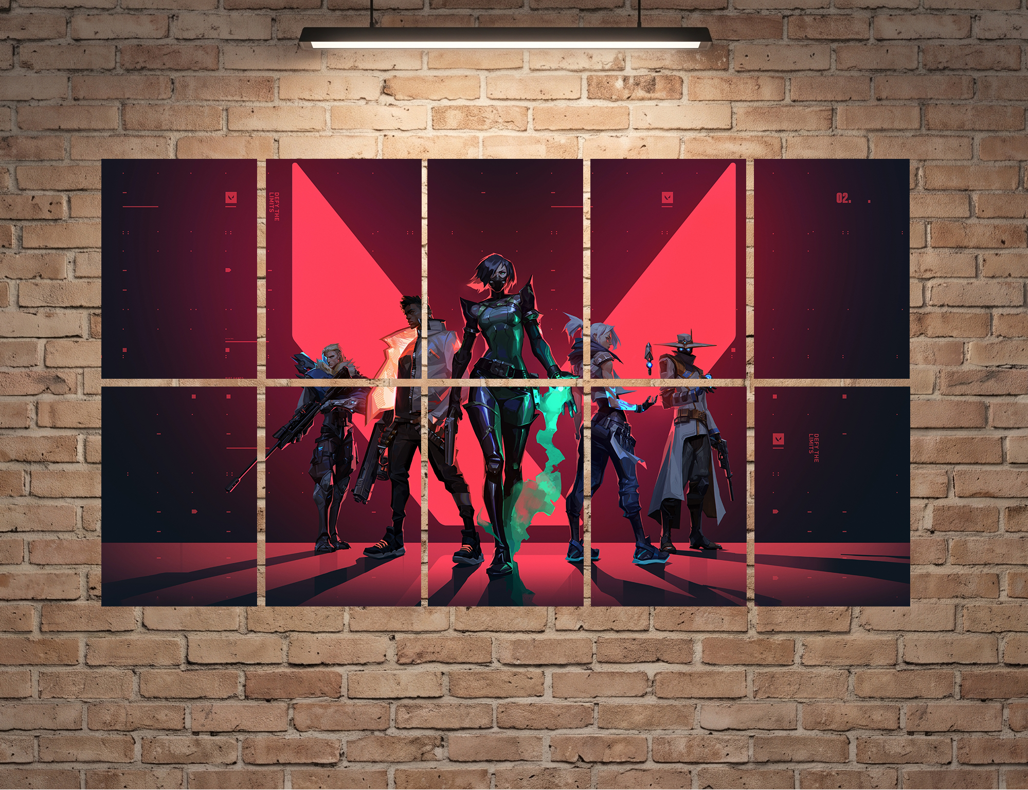Valorant Agents Squad Spilt A4 Poster