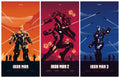 Iron Man Trilogy Collector A4 Wall Poster Framed & Frameless – Marvel Wall Art